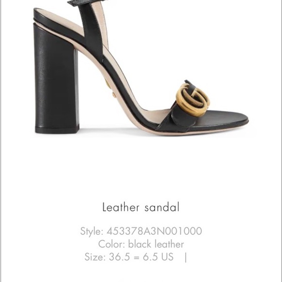 Gucci Black Heels with Thin Straps and High Stiletto Heel - Picture 3 of 10